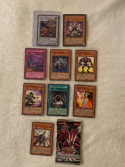 Yu-Gi-Oh Lot of 9 Absolute Powerforce Pack Cards ABPF Ultra Rare Drill Warrior