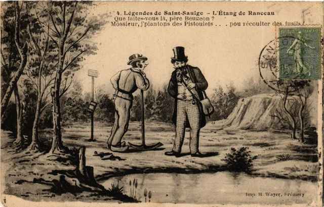CPA Legendes de St-SAULGE - L'Etang de Ranceau (457103)