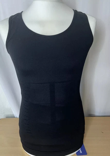 Odoland Afslankend vest voor heren, 5-pack compressievest, bodyshaper, heren, shapewear, compressieshirt mannelijk onderhemd, tanktops, 5 Wit, XXL