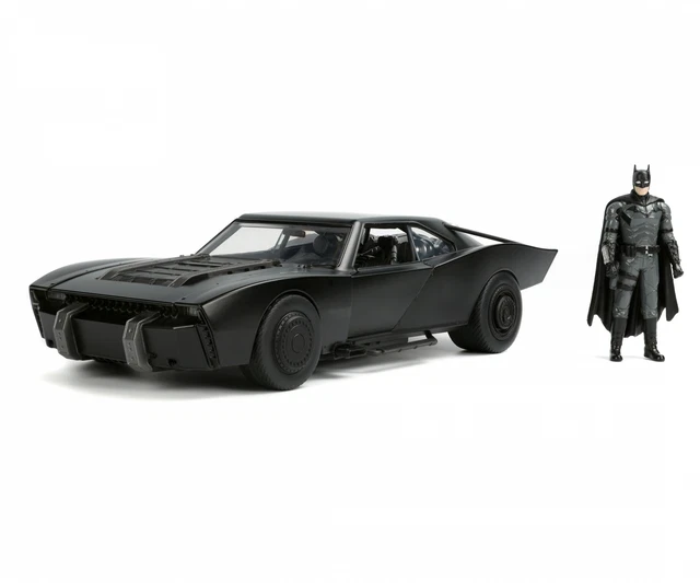 Batmobile 2022 – Échelle 1/18 – Figurine Batman Incluse – Métal – Jada Toys – Collection – 14 Ans