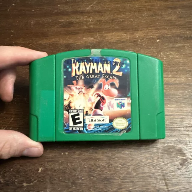 Rayman 2 The Great Escape (Nintendo 64, 1999) N64 - Tested - Authentic