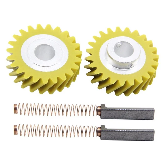 2X(W10112253 Mixer-Schneckengetriebe W10380496 -KohlebüRsten für - und Kitchen-A