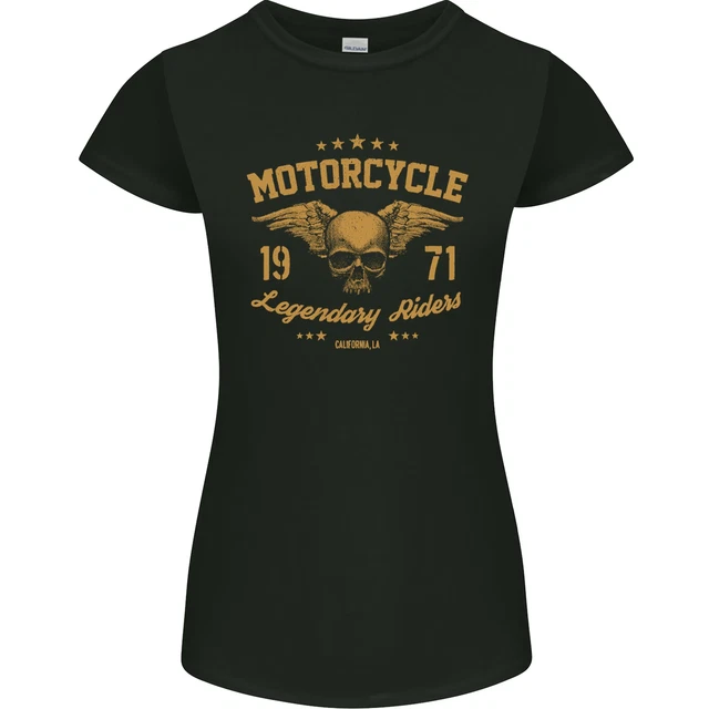 T-shirt da donna Petite Cut moto leggendaria piloti biker