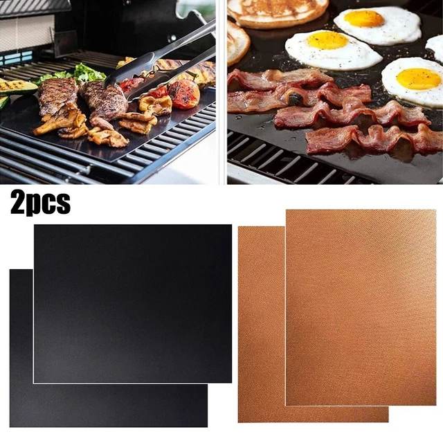 VERSATILE BBQ GRILL Mat Reusable Baking Foil for Gas Grills 2x 400