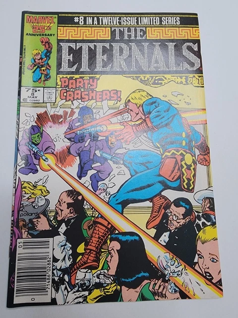 The Eternals #8 May 1986 Party Crashers Marvel Comics Boarded Comic Book