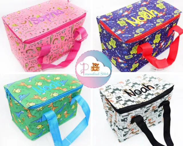 Scatole Pranzo Personalizzate Bambini Scuola Ricamate Borse Pranzo Borsa Asilo Carino