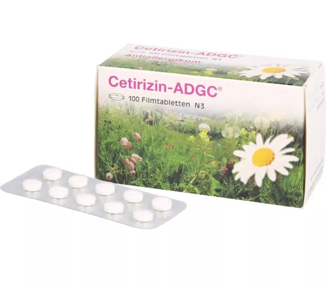 Cetirizin-ADGC Filmtabletten bei Allergien, 100 St. Tabletten 2663704