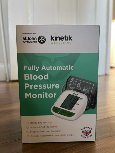 Monitor de presión arterial totalmente automático Kinetik Wellbeing - utilizado por el NHS -