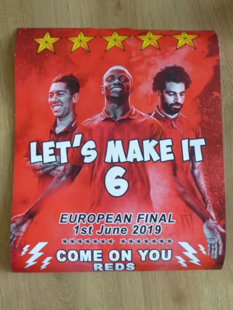 Champions League Final 2019 Liverpool FC "Let's Make It Six"- promotional poster