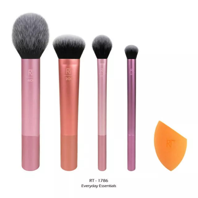 New Real Techniques Makeup Brushes Set Foundation Powder Blender Sponges Puff 3