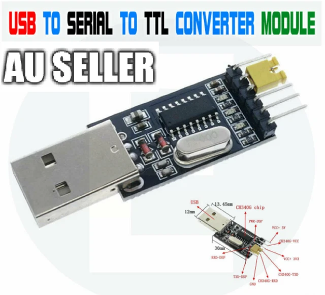 ULTRA-STABLE USB TO TTL CH340G UART Serial Adapter Module STC 5V/3.3V ...