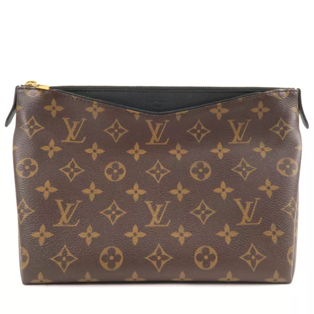 Auth Louis Vuitton Monogram Pallas Clutch Shoulder Bag M41639 Used