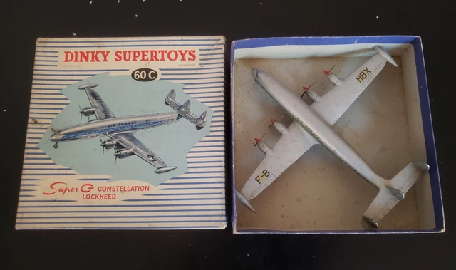 RARE ! DINKY TOYS SUPERTOYS - SUPER G CONSTELLATION LOCKHEED N° 60C