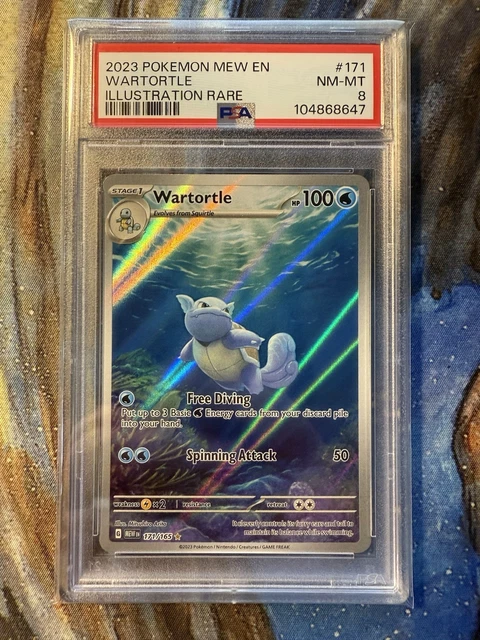 Pokemon 151 Set Pokemon 151 Wartortle 171/165 - Illustration Art Rare Card - Mint Single Wartortle Pokemon Card Pokemon 151 Set Pokemon 151 Wartortle 171/165 - Illustration Art Rare Card - Mint Single Wartortle Pokemon Card