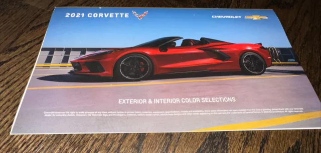 2021 Corvette Exterior & Interior Color Selections - Factory Original