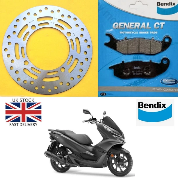 Honda Pcx 125 2018 2019 2020 2021 Front Brake Disc + Brake Pads Set Abs
