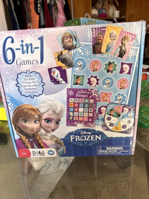 Disney Frozen 6-in-1 Games Replacement Pieces ~ The BINGO Cards Are Missing