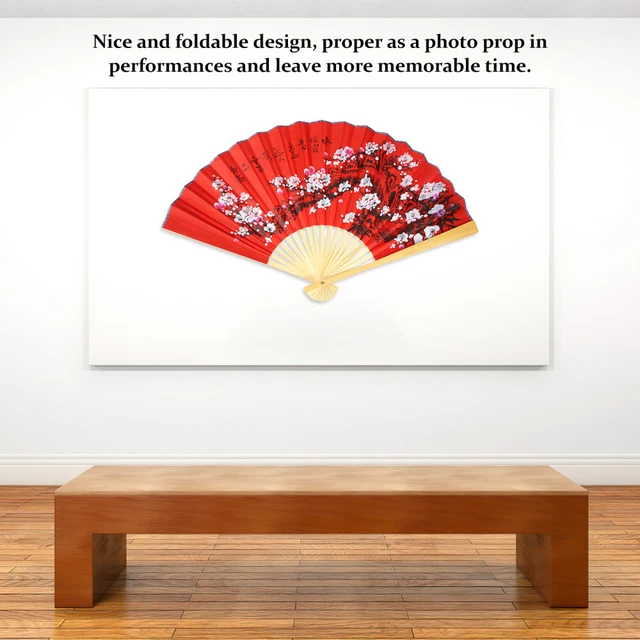 Chinoiserie Decor Headboard Decoration Photo Fan Decorative Fan 10