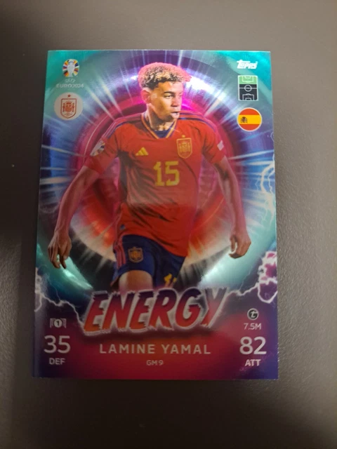TOPPS MATCH ATTAX Euro 2024 - Lamine Yamal - ENERGY - #GM 9 EUR 25,50 - DE