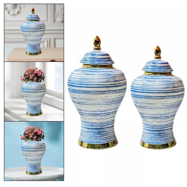 Porcelain Ginger Jar Ceramic Flower Vase Handicraft Chinese Style Flower