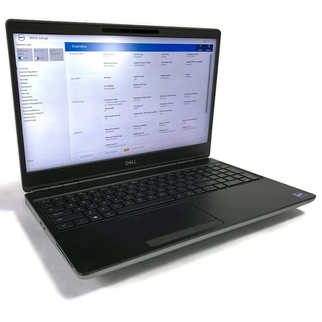 Dell Precision 7560 RTX A5000 i9-11950H DELL PRECISION 7560 15.6