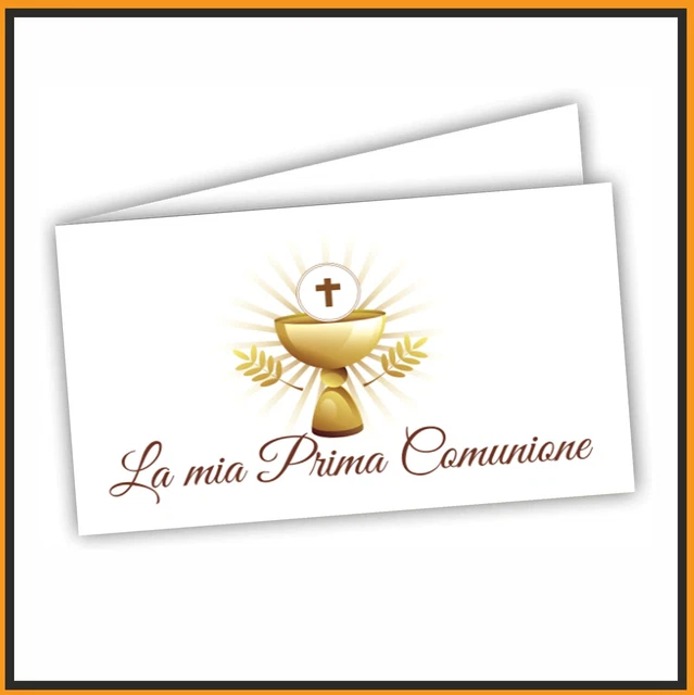 Bigliettino Comunione e Cresima insieme