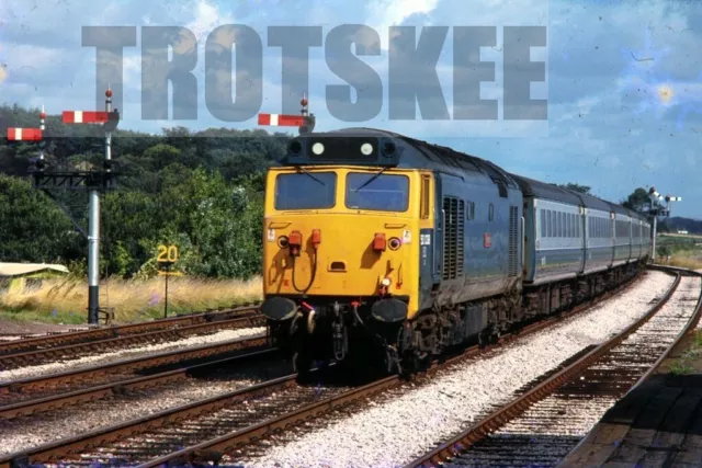 35mm Slide BR British Railways Diesel Loco Class 50 50038 Dawlish Warren 1979