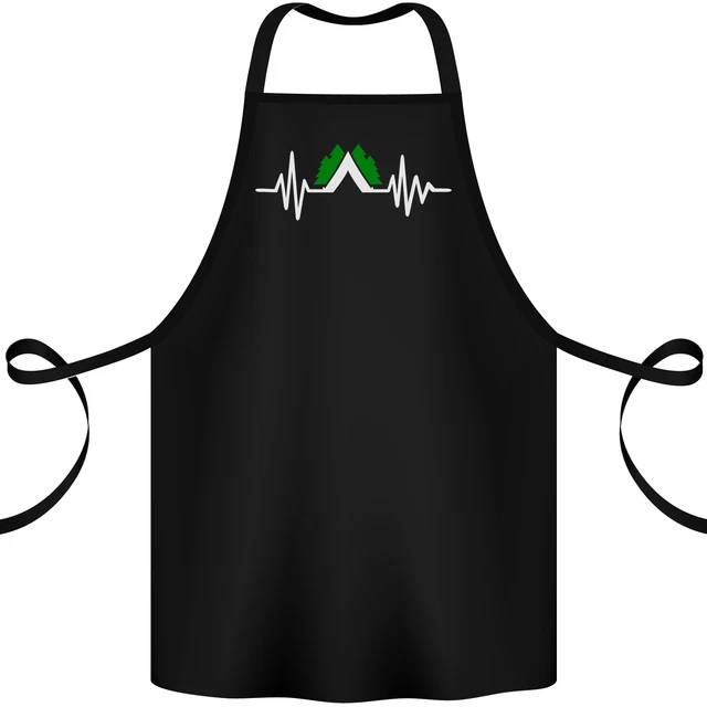 Pulse Camping Camper Camp Festival ECG Cotton Apron 100% Organic