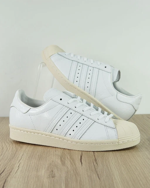 Adidas Originals Trefoil Scarpe Sportive Sneakers Superstar 80S Bb2056 Bianco