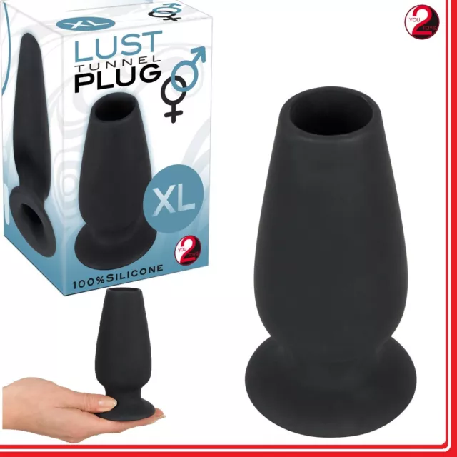 Toy Sex Anal Plug In silicone con Tunnel Lust XL Sexyshop BUTT Bondage Fetish