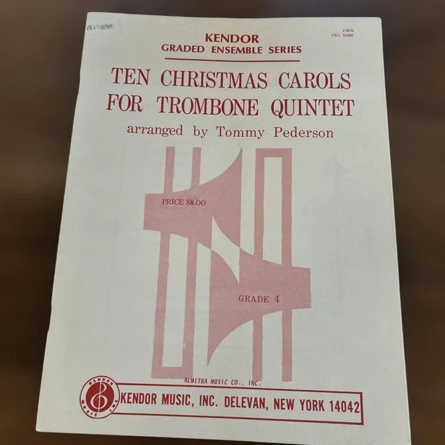 TEN CHRISTMAS CAROLS Trombone Quintet sheet music $203.17 - PicClick