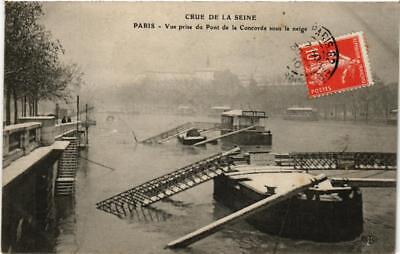 75  PARIS  INONDATIONS DE 1910   PONT DE LA CONCORDE 