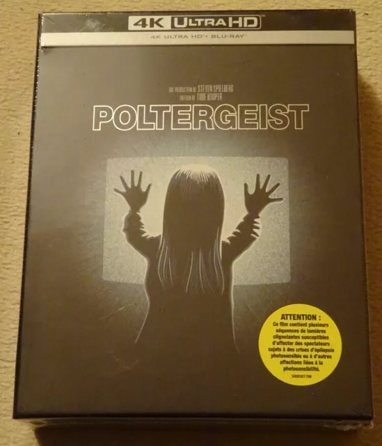 Poltergeist : Coffret Steelbook Blu-Ray 4K Uhd Neuf