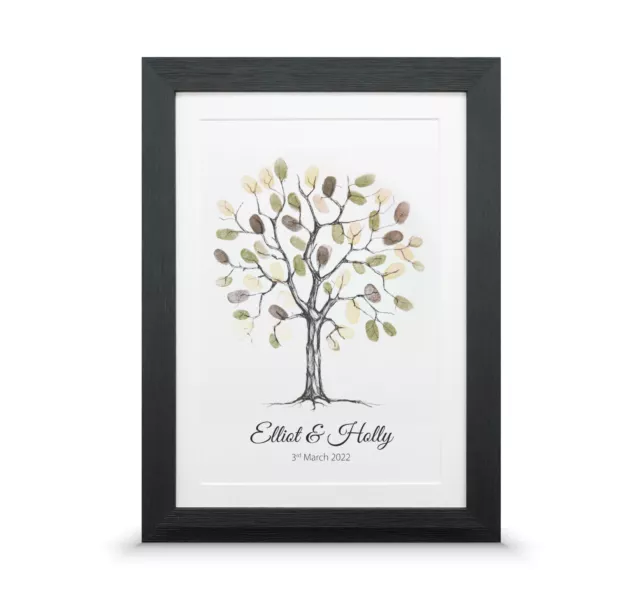 Fingerprint wedding tree | Guest book alternative | wedding thumb print tree