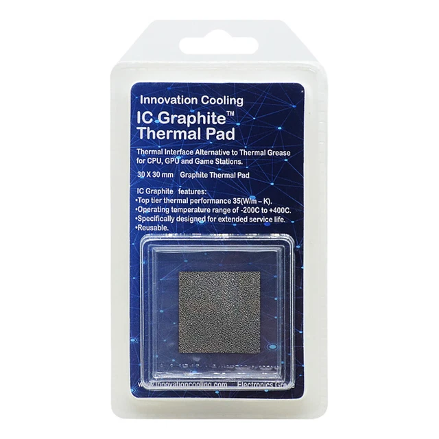 Graphite Thermal Pad High Conductivity Computer Heatsink CPU Cooling Reusable