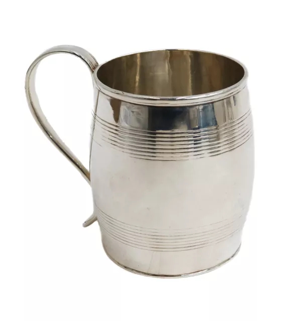 Matthew Boulton George III Birmingham Sterling Silver Barrel Tankard Cup 1802