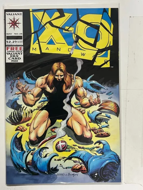 X-O Manowar Comic 28 Cover A First Print 1994 Jorge Gonzalez Rik Levins Valiant