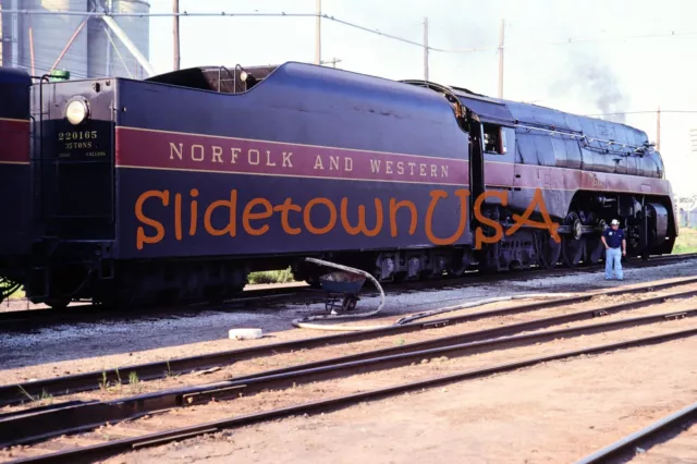 Vtg 1980's Original Photo Train Slide 611 Norfolk & Western Steam Engine X2O178