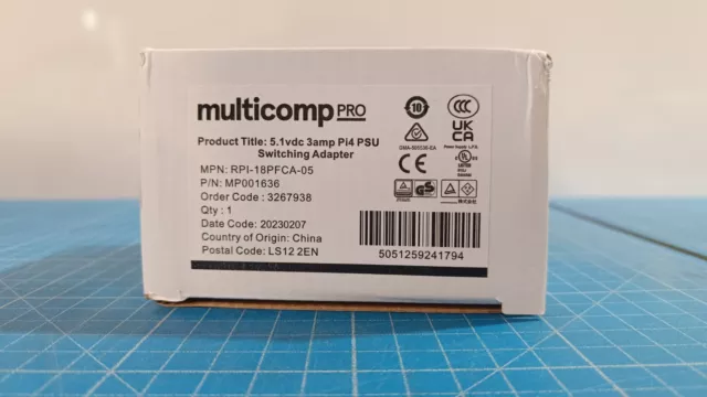 Multicomp Pro MP001636 RPI-18PFCA-05 Netzteil für Raspberry Pi 4 USB-C  _0.2_6