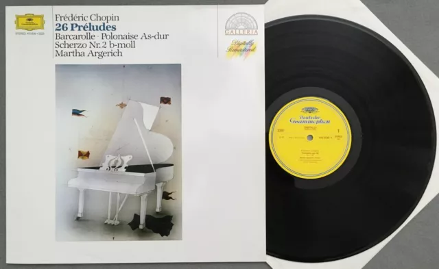 O815 Chopin 26 Preludes Argerich Piano DGG 415 836-1 Digital Stereo