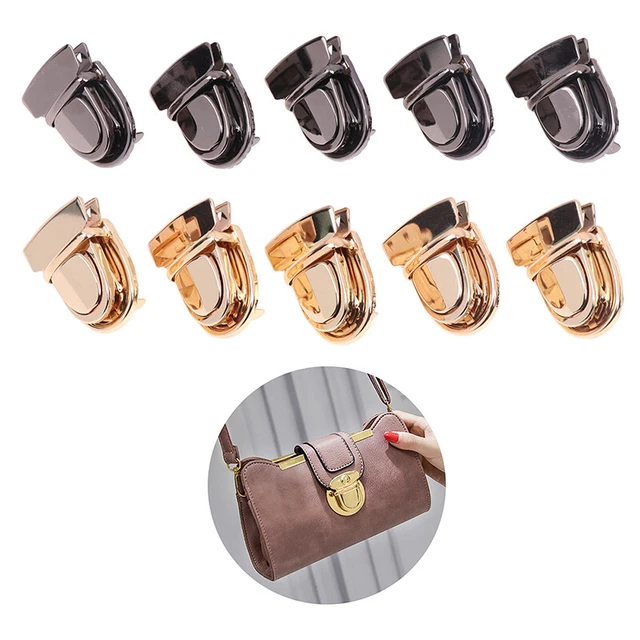 5Pcs Metal Clasp Turn Lock Twist Locks DIY Leather Bag Hardware Bag Accessori$s