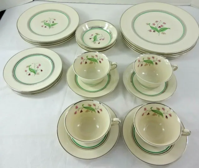 Coralbel Old Ivory Syracuse China Virginia Shape 4 Place Settings 24 Pieces