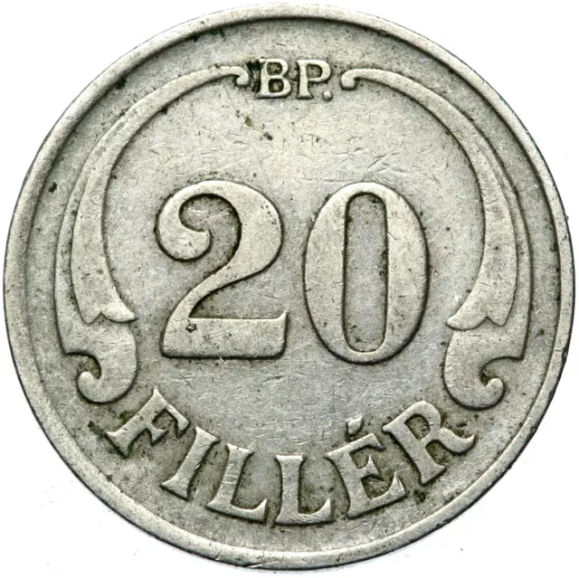 Ungarn - Münze - 20 Filler 1927 BP - Budapest - SELTEN - ERHALTUNG !