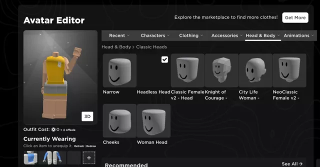 Roblox Headless account with Korblox and Sapphire Gaze : u/prettypr1ncessa