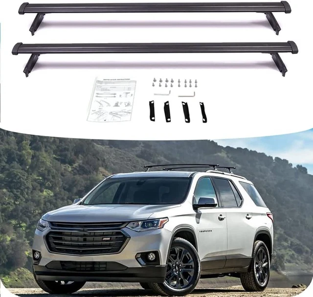 ROOF RAIL RACK Cross Bars For Chevrolet Traverse 2018-2021 Cargo ...