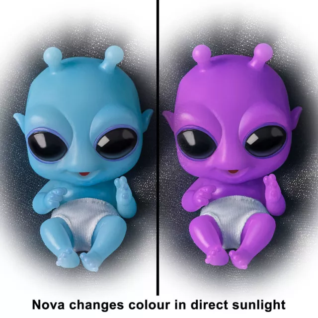 Ashton Drake Miniature NOVA Alien Out-of-This-World Silicone Baby Doll 4"