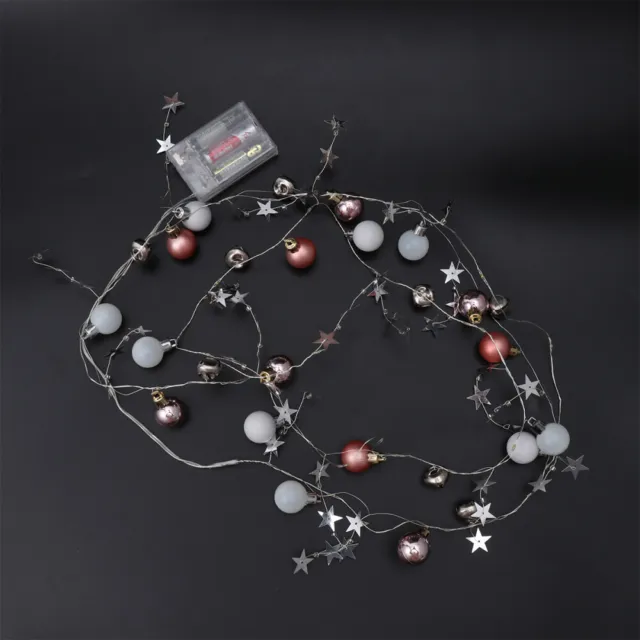 2 M Luz Colgante Decorativa para Ventilador de Navidad Cubierta Árbol Polvo Decoración Estrella