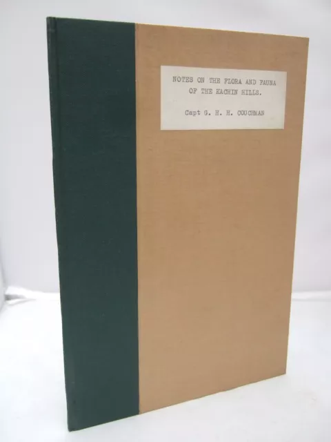 Field Notes on the Mammals of South Tinnevelly, South India - C G Webb-Peploe HB