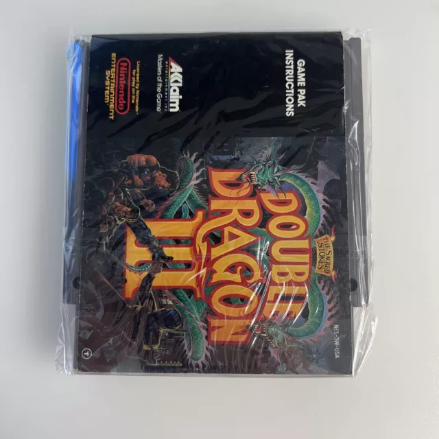 Double Dragon III: The Sacred Stones (NES, 1991) + Manual 2