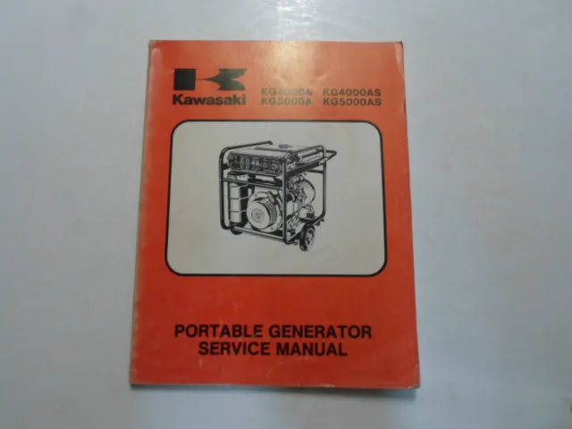 1983 Kawasaki KG4000A 4000AS KG5000A KG5000SA Portable Generator Service Manual